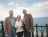 Cecilio Tieles, Harold Gramatges y su esposa en Tarragona. 1997.