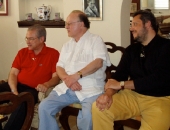 Maurizio Moretti, Solomon Mikowsky y Cecilio Tieles en La Habana. Marzo 2007