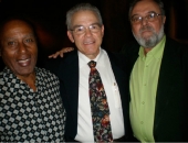 El compositor Roberto Valera, Jesús Gómez Cairo, vicepresidente del Instituto Cubano de la Música y director del Museo de la Música de La Habana. La Habana. Febrero de 2009.