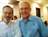 Leo Brouwer y Cecilio Tieles. Encuentro de Jóvenes Pianistas, La Habana. 27 de mayo de 2013.