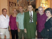 Olavo Alén, Guido López Gavilán, Alfredo Díez Nieto, Cecilio Tieles, Lucy Provedo, entre otros asistentes al concierto. 10 de noviembre de 2014.